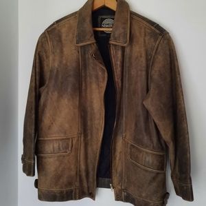 Men's vintage leather jacket